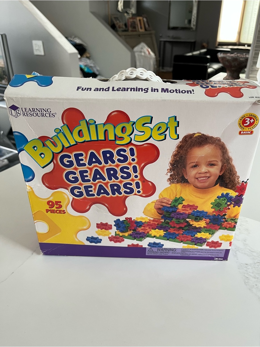 Learning resources gears gears gears.  Promotes STEM skills. Ages 3+